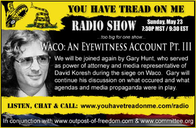 Gary Hunt,Waco,you have tread on me,randy mack